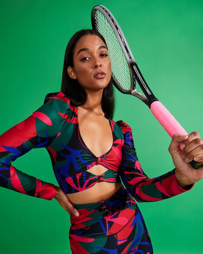 Active Women PatBO RIO PRINT LONG SLEEVE TOP FINAL SALE