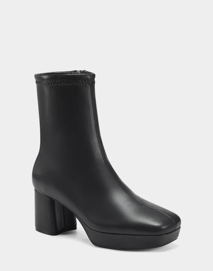 Aerosoles Comfortable Women039s Ankle Boot In Black Stretch Black Stretch Women Heeled Boots