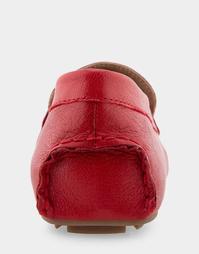 Aerosoles Comfortable Women039s Driver In Racing Red Leather Racing Red Leather Women Loafers