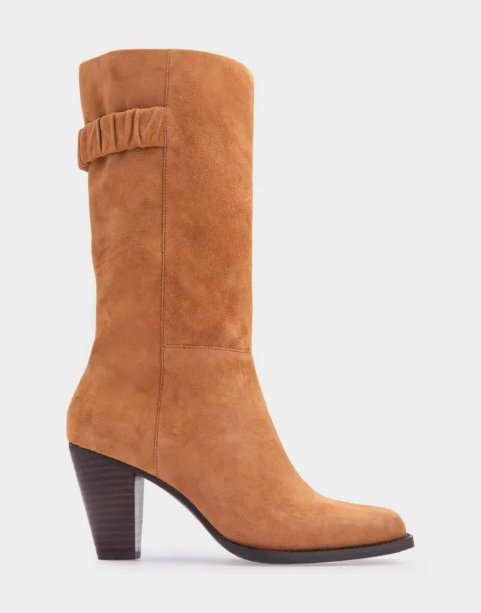 Aerosoles Comfortable Women039s Heeled Midcalf Boot In Tan Genuine Suede Tan Genuine Suede Women Heeled Boots Aerosoles Comfortable Women039s Heeled Midcalf Boot In Tan Genuine Suede Tan Genuine Suede Women Heeled Boots