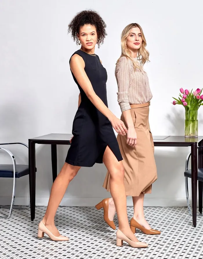 Aerosoles Comfortable Women039s Midheel Pump In Cipria Leather Cipria Leather Women Clogs and Mules