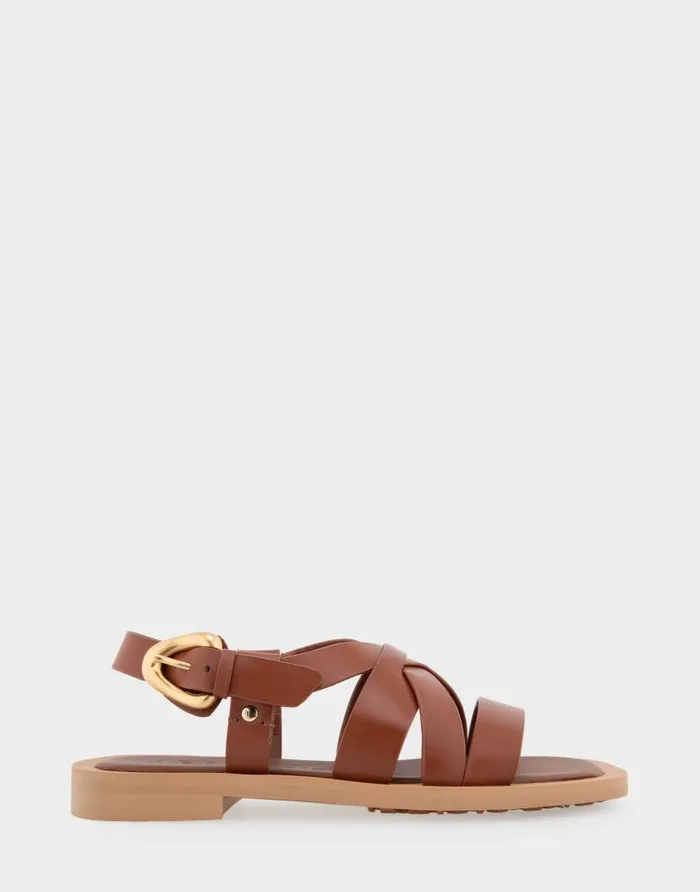 Aerosoles Comfortable Women039s Multi Strap Flat Sandal In Gingerbread Leather Gingerbread Leather Women Flats Aerosoles Comfortable Women039s Multi Strap Flat Sandal In Gingerbread Leather Gingerbread Leather Women Flats
