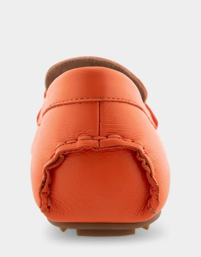 Aerosoles Comfortable Women039s Ornamented Driver In Mandarin Leather Mandarin Leather Women Loafers