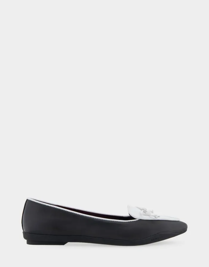 Aerosoles Comfortable Women039s Point Toe Flat In Black Genuine Leather Black Combo Genuine Leather Women Ballet Aerosoles Comfortable Women039s Point Toe Flat In Black Genuine Leather Black Combo Genuine Leather Women Ballet