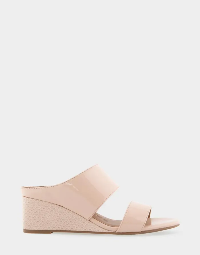 Aerosoles Comfortable Women039s Two Band Mid Wedge Slide Sandal In Cipria Faux Leather Cipria Faux Leather Women Slides Aerosoles Comfortable Women039s Two Band Mid Wedge Slide Sandal In Cipria Faux Leather Cipria Faux Leather Women Slides