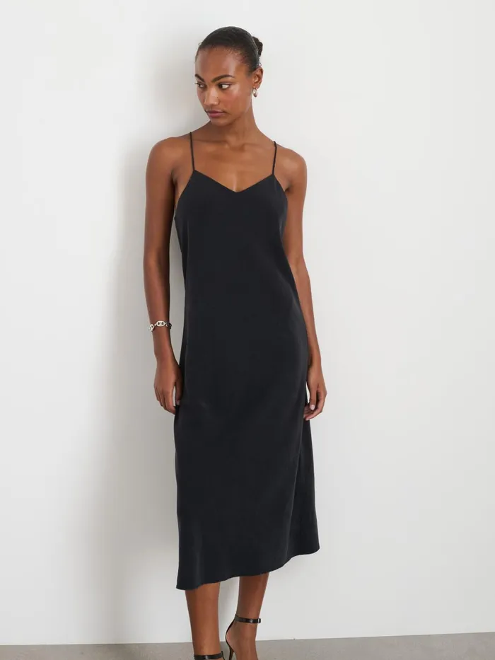 Alex Mill Dresses Skirts Women Alexis Dress In Lyocell Rich Black