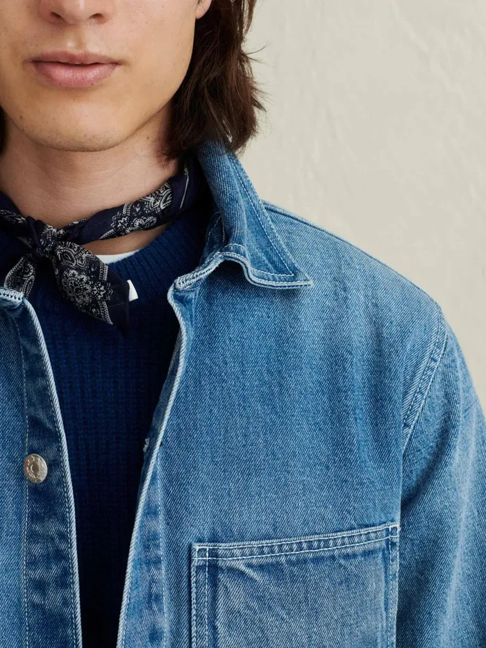 Alex Mill Jackets Coats Men Work Jacket In Vintage Wash Denim
