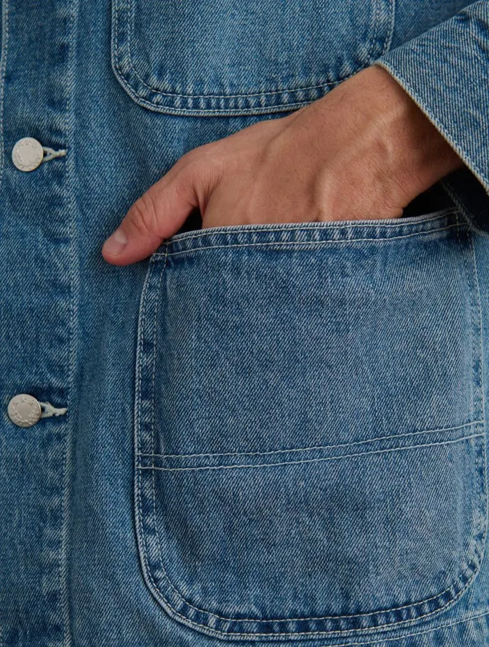 Alex Mill Jackets Coats Men Work Jacket In Vintage Wash Denim