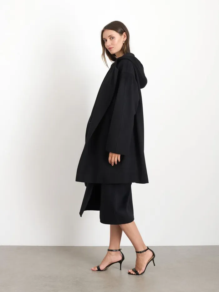 Alex Mill Jackets Outerwear Women Double Breasted Coat In Cashmere Black