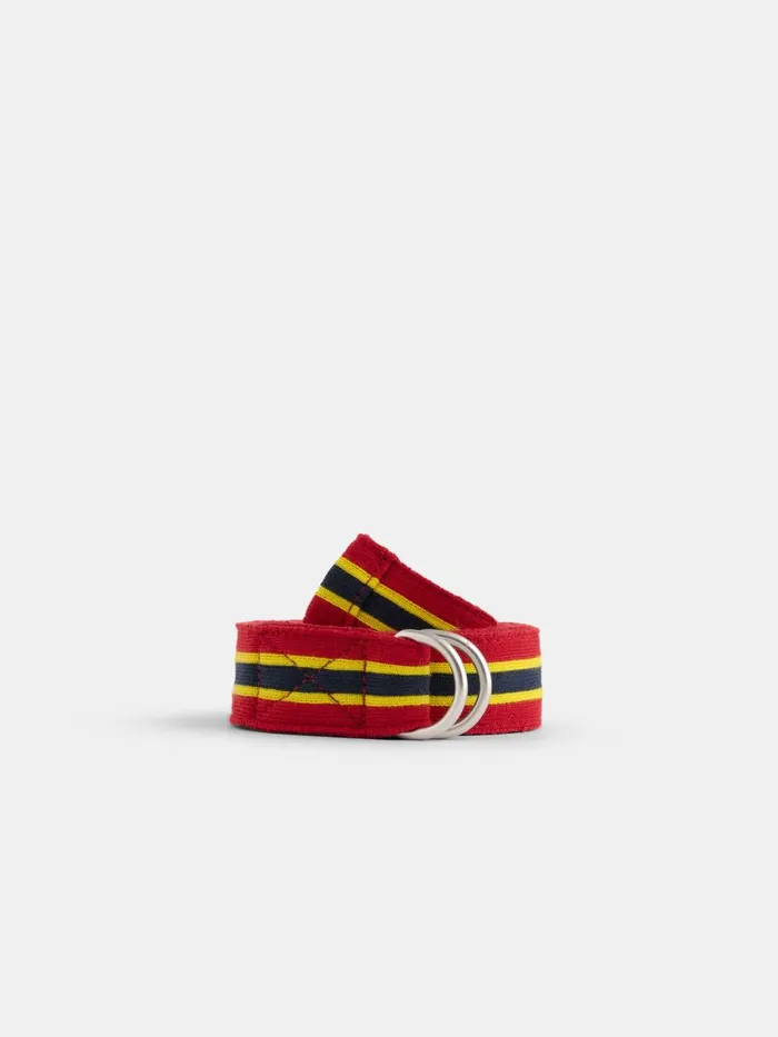 Alex Mill Men Stripe Web Belt Redyellowblue