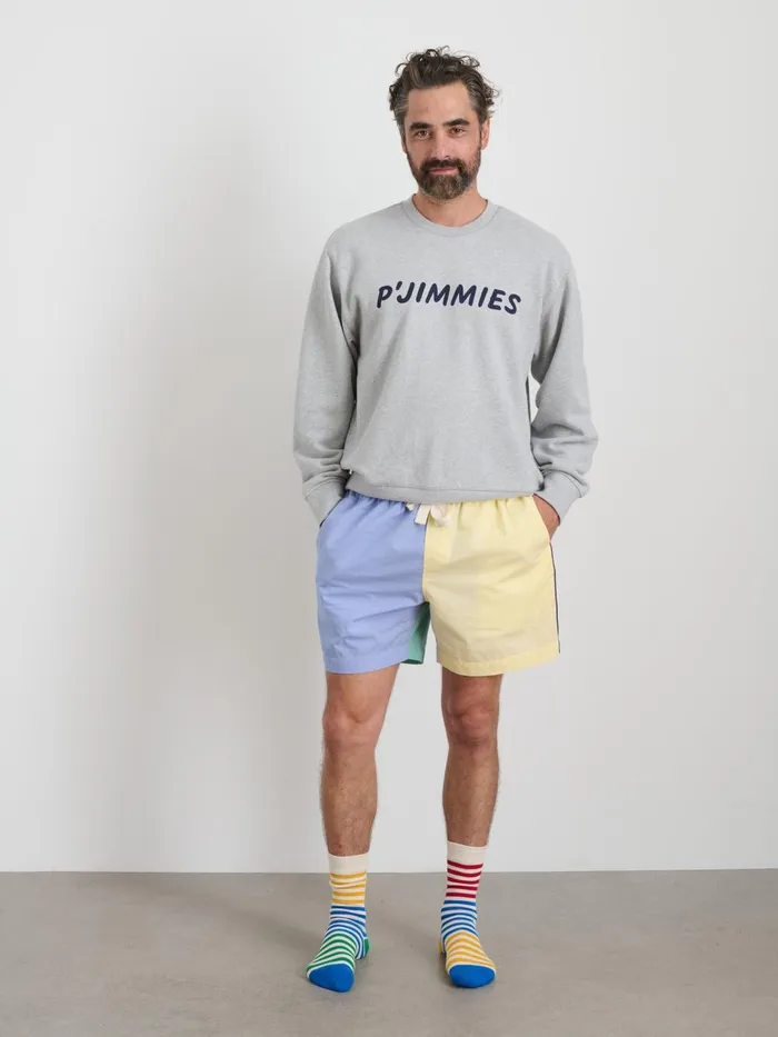 Alex Mill Pajamas Slippers Men P039jimmies Sleep Short In Colorblock