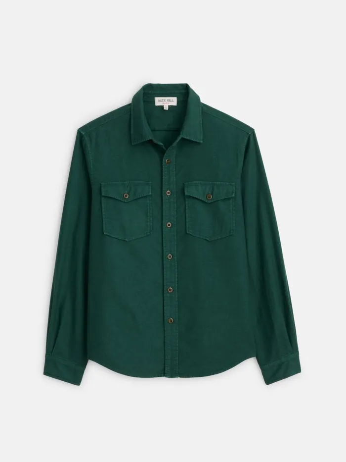 Alex Mill Shirts Men Highland Shirt In Chamois Trekking Green