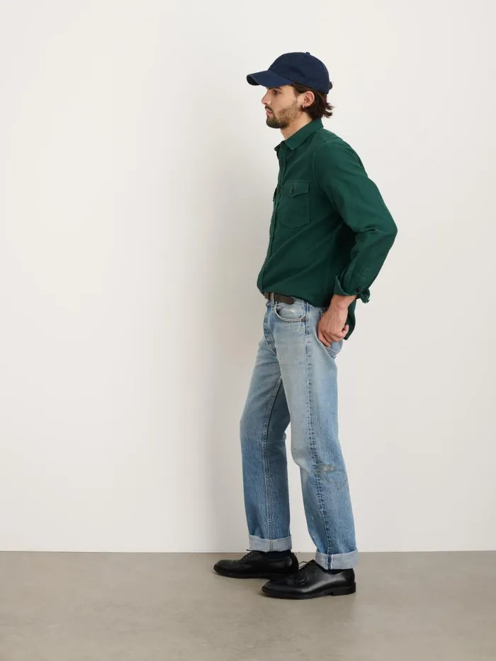 Alex Mill Shirts Men Highland Shirt In Chamois Trekking Green