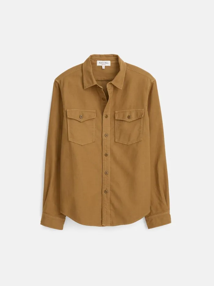 Alex Mill Shirts Men Highland Shirt In Chamois Walnut