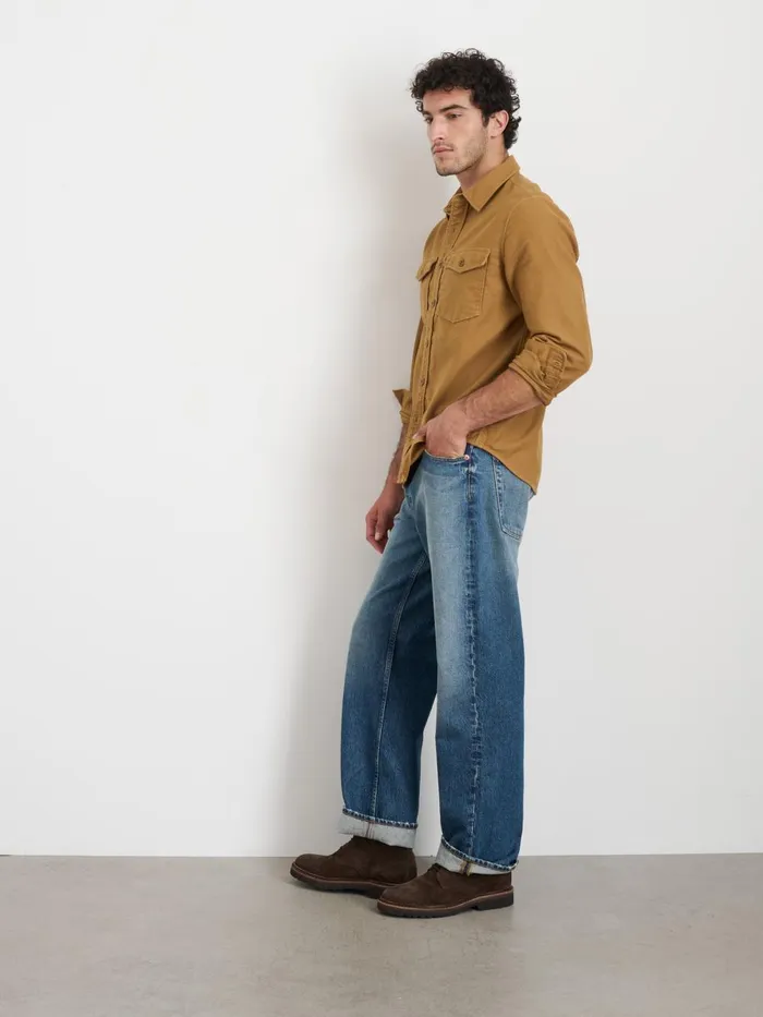 Alex Mill Shirts Men Highland Shirt In Chamois Walnut