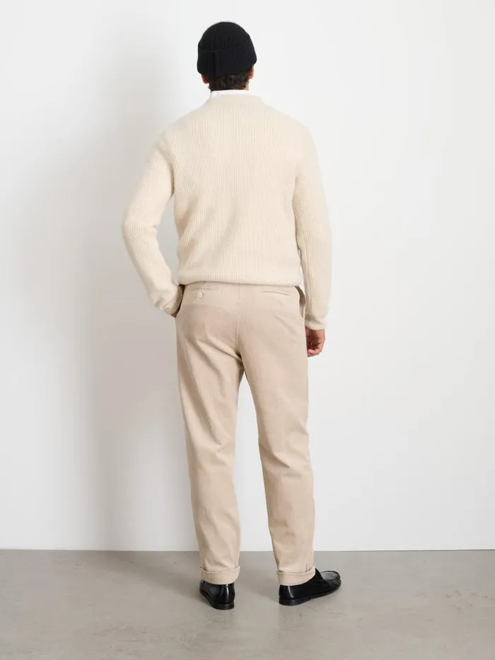 Alex Mill Sweaters Sweatshirts Men Jordan Sweater In Washed Cashmere Heather Ecru