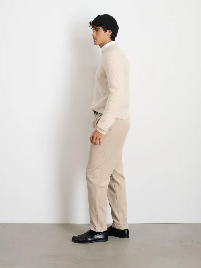 Alex Mill Sweaters Sweatshirts Men Jordan Sweater In Washed Cashmere Heather Ecru