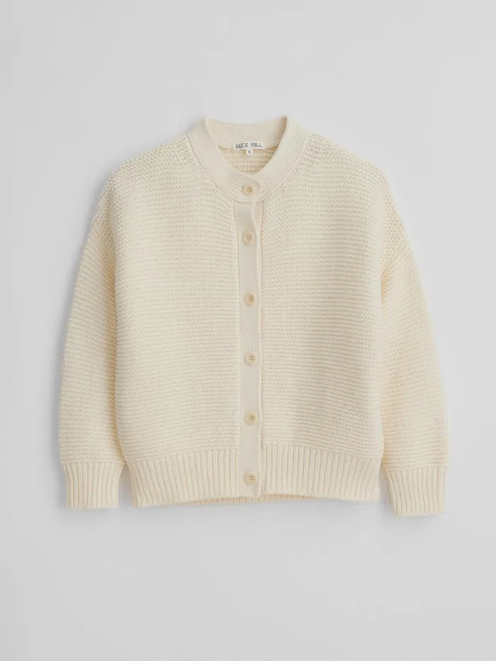 Alex Mill Sweaters Women Nico Cardigan In Cotton Ivory