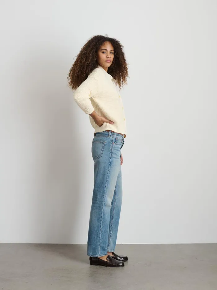 Alex Mill Sweaters Women Nico Cardigan In Cotton Ivory