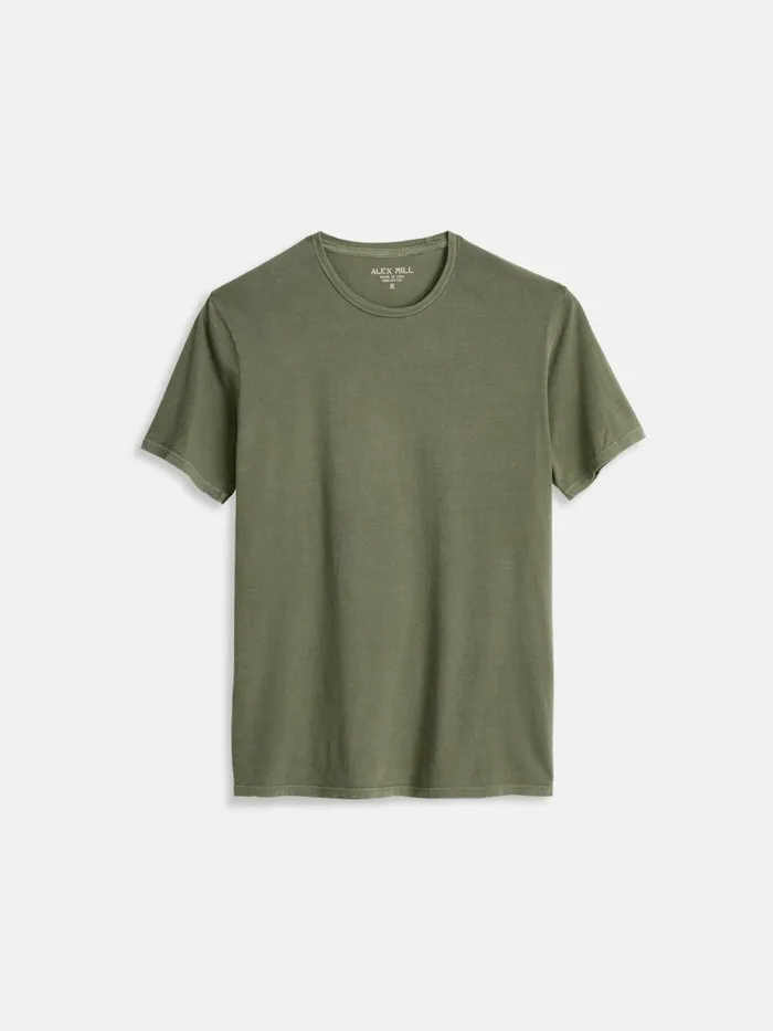 Alex Mill Tees Polos Men Lightweight Mercer Tee Olive