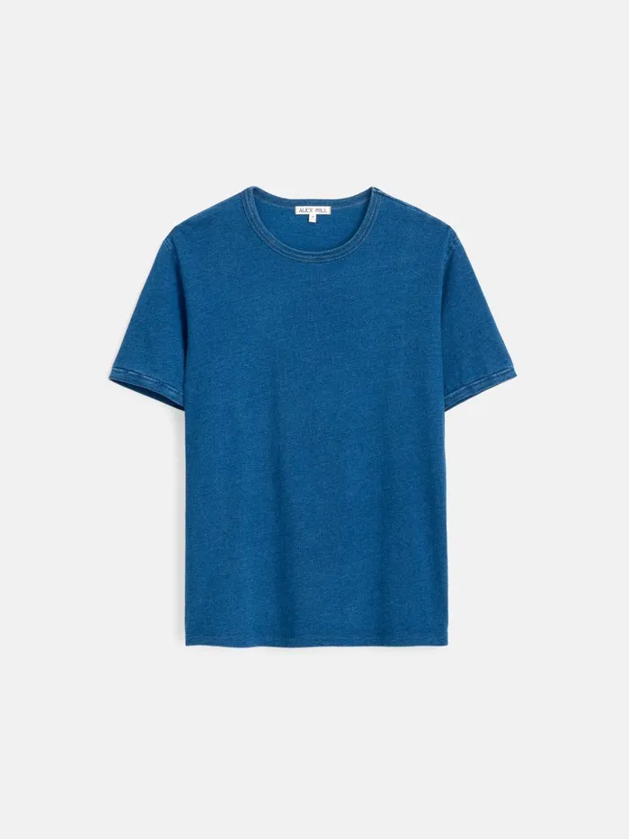 Alex Mill Tees Polos Men Standard TShirt In Indigo Slub Cotton