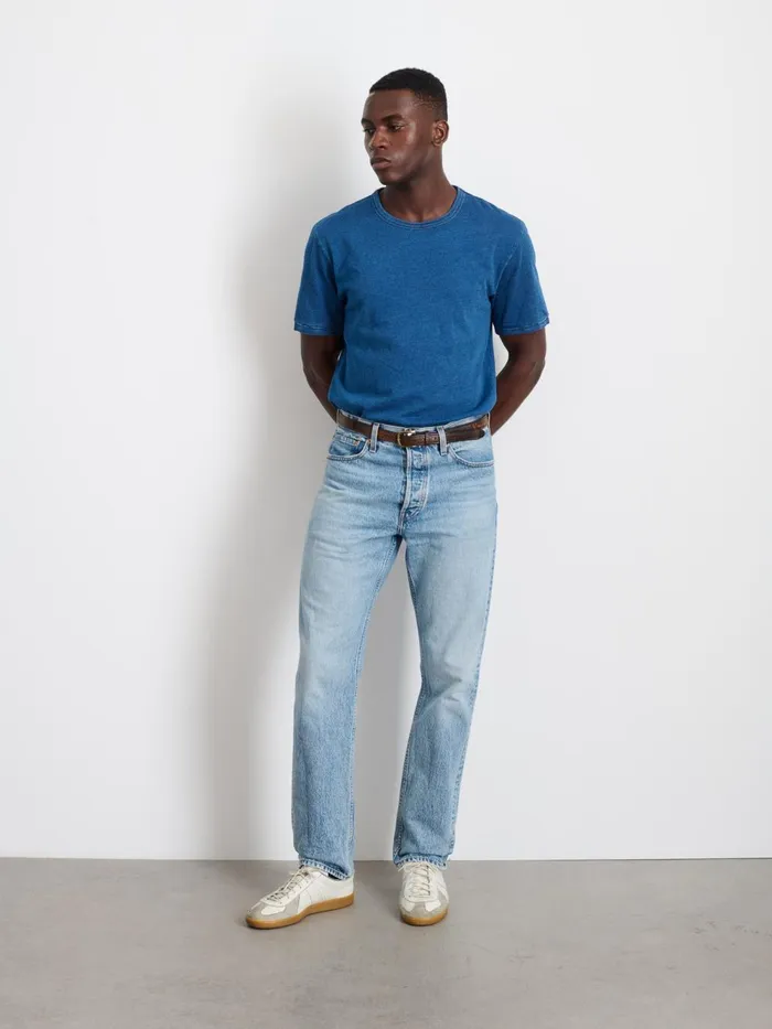 Alex Mill Tees Polos Men Standard TShirt In Indigo Slub Cotton