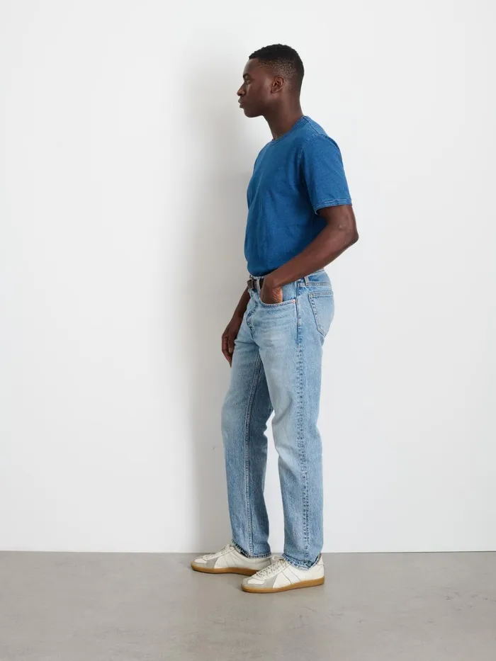 Alex Mill Tees Polos Men Standard TShirt In Indigo Slub Cotton