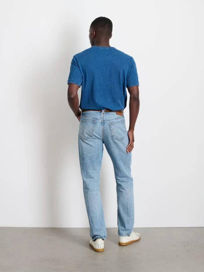 Alex Mill Tees Polos Men Standard TShirt In Indigo Slub Cotton
