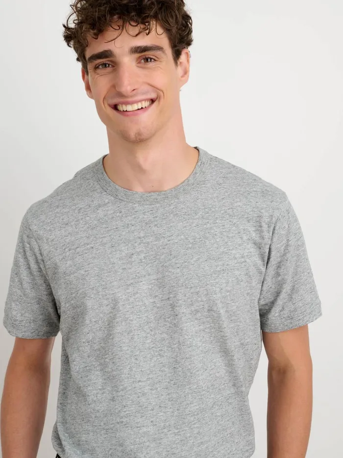 Alex Mill Tees Polos Men Standard T Shirt In Slub Cotton Heather Grey