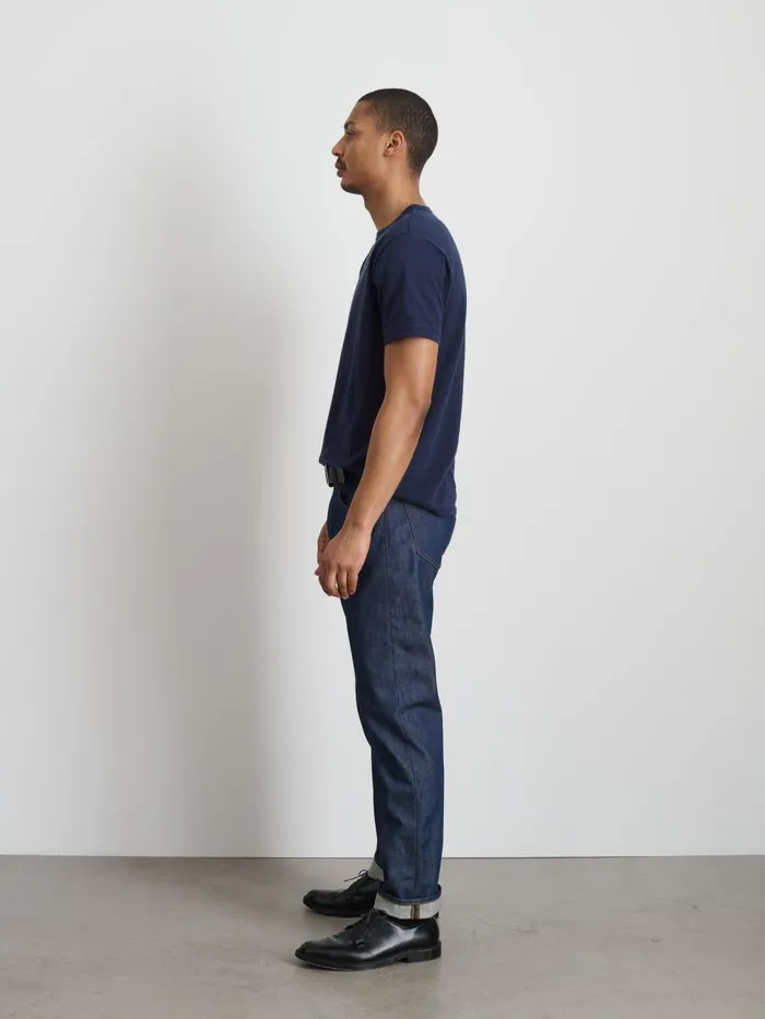 Alex Mill Tees Polos Men Standard T Shirt In Slub Cotton Navy