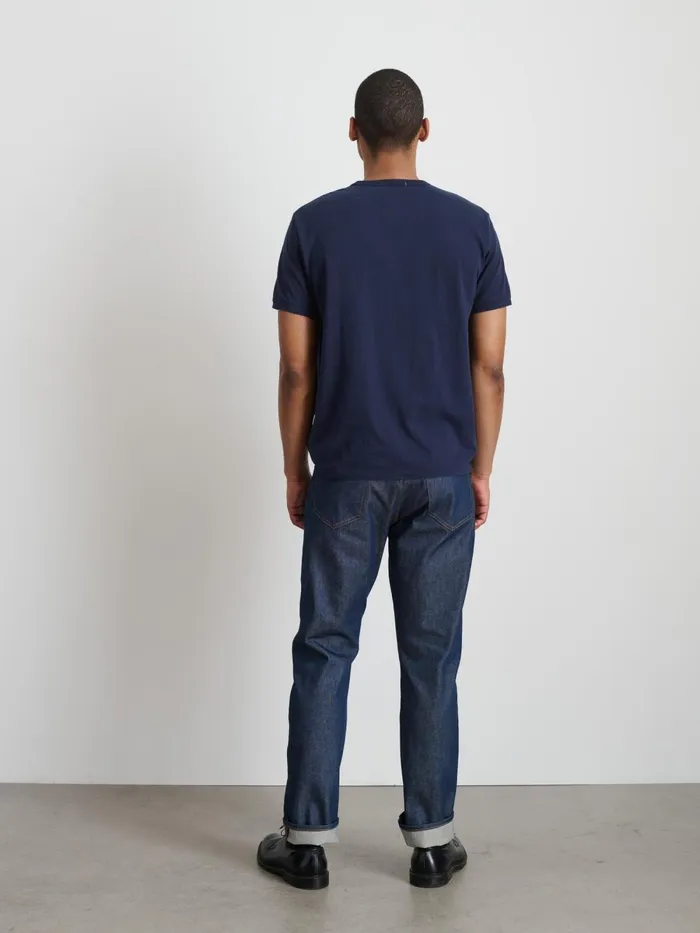 Alex Mill Tees Polos Men Standard T Shirt In Slub Cotton Navy