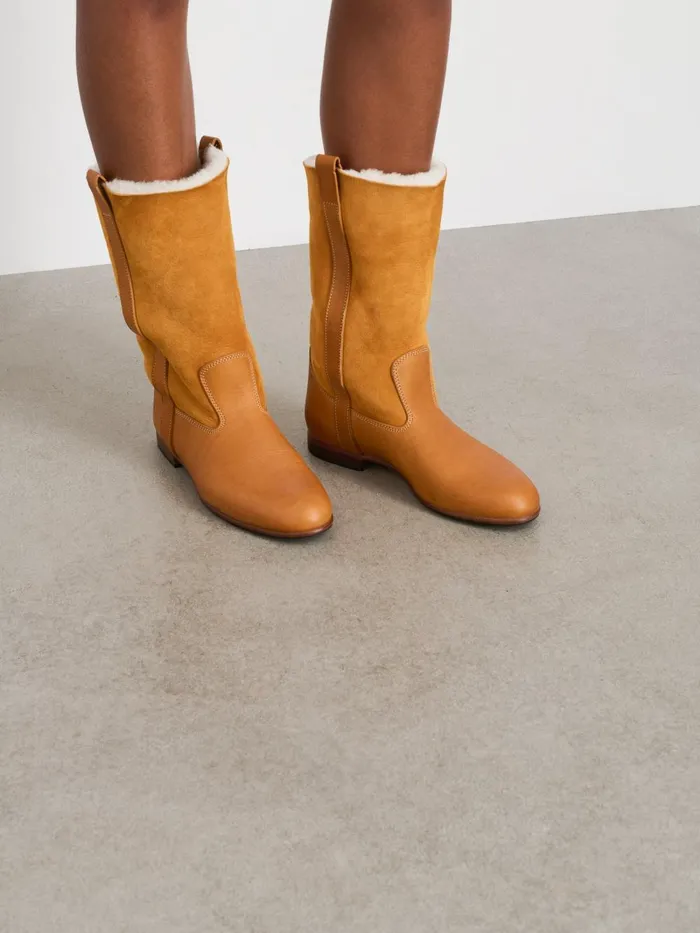 Alex Mill Women La Botte Gardiane Garance Sheepskin Boot Tall