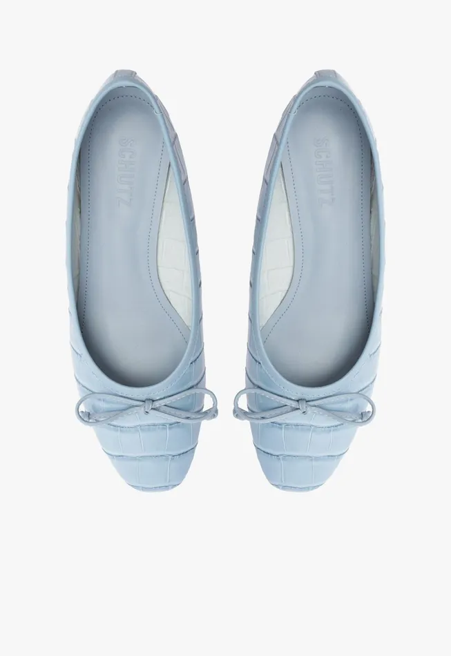 Arissa Ballet Flat Blue Women Schutz Shoes Ballerinas