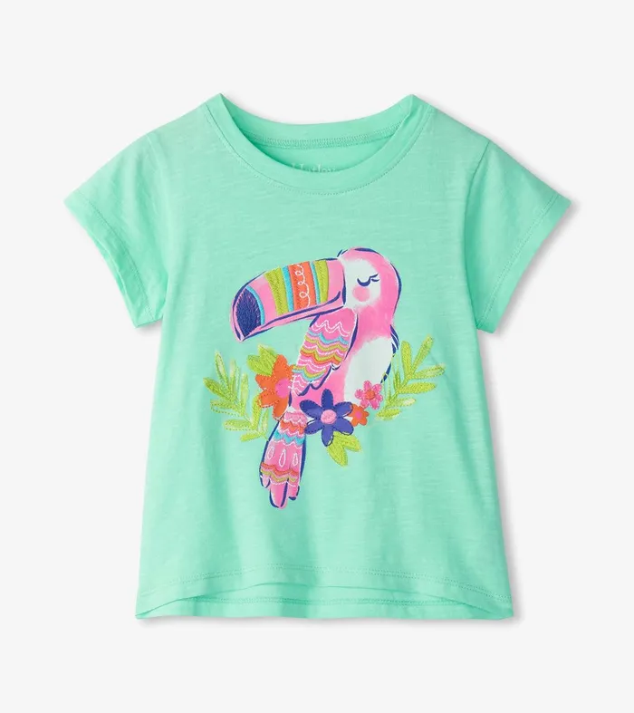 Baby and Toddler Girls Garden Tucan Graphic Tee Hatley