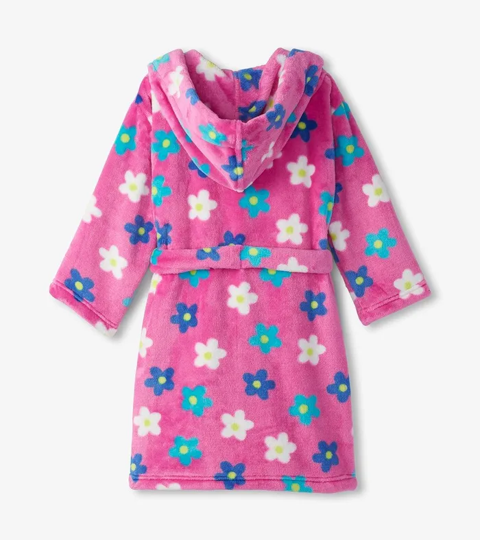 Baby Girls Daisies Fleece Robe Hatley