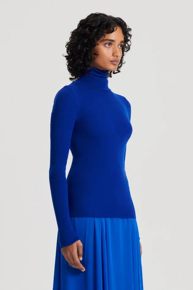 Babywool Women Scanlan Theodore BABYWOOL POLO Cobalt Babywool Women Scanlan Theodore BABYWOOL POLO Cobalt