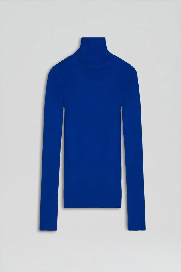 Babywool Women Scanlan Theodore BABYWOOL POLO Cobalt Babywool Women Scanlan Theodore BABYWOOL POLO Cobalt