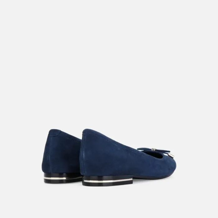 Balance Suede Ballet Flat Tech Blue Women Kenneth Cole Flats