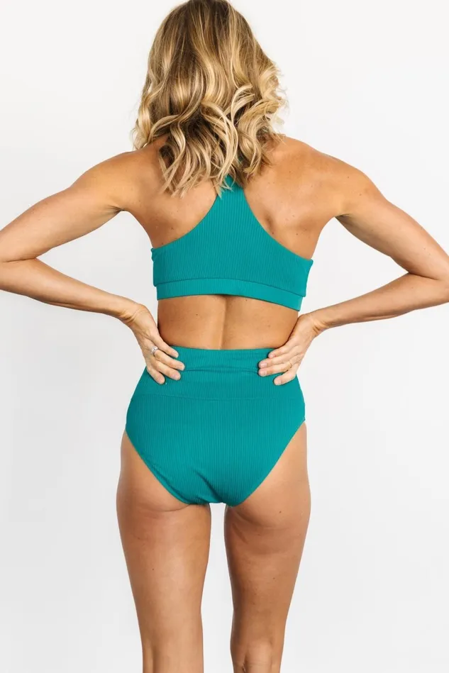 Baltic Born Bikini Women Del Mar Ribbed Bikini Bottom Jade Baltic Born Bikini Women Del Mar Ribbed Bikini Bottom Jade