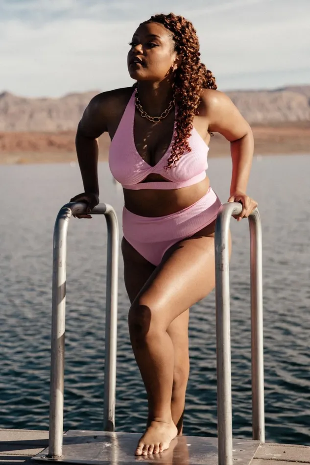 Baltic Born Bikini Women Del Mar Ribbed Bikini Top Pink Baltic Born Bikini Women Del Mar Ribbed Bikini Top Pink