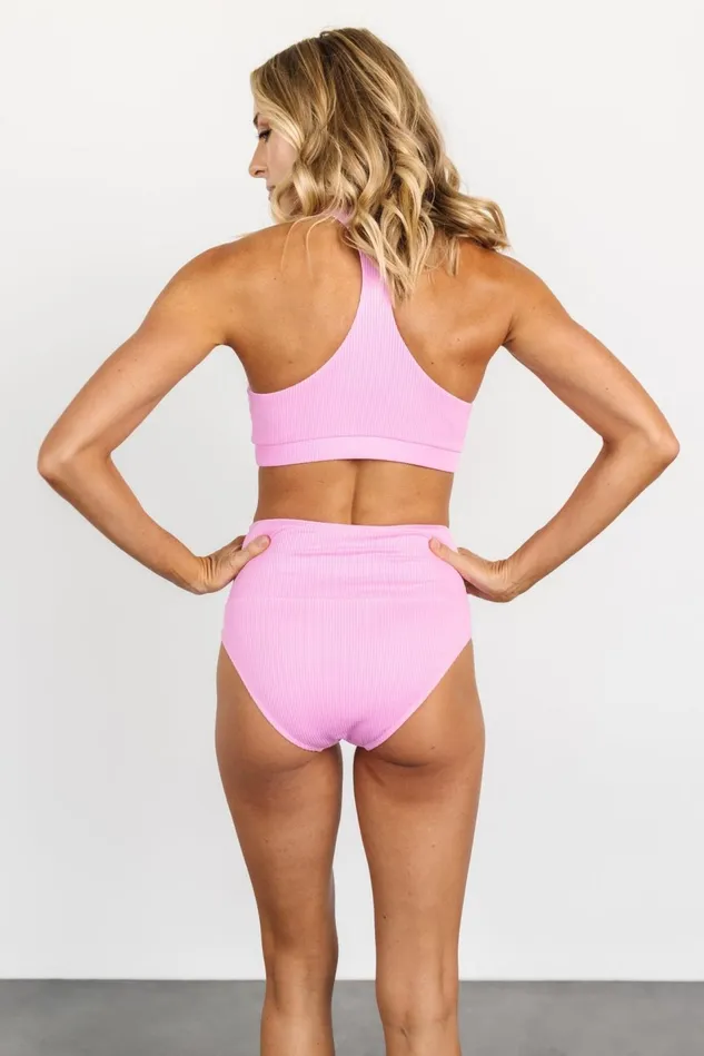 Baltic Born Bikini Women Del Mar Ribbed Bikini Top Pink Baltic Born Bikini Women Del Mar Ribbed Bikini Top Pink