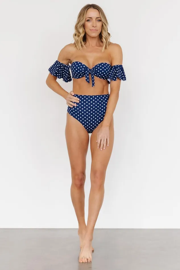 Baltic Born Bikini Women Miami Bikini Top Navy Dot Baltic Born Bikini Women Miami Bikini Top Navy Dot
