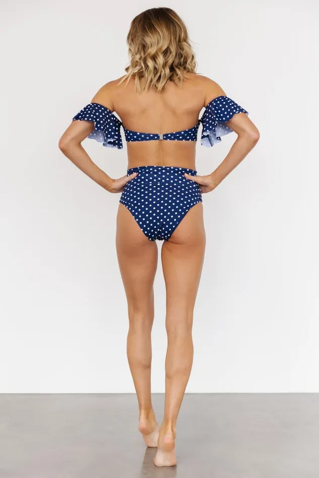 Baltic Born Bikini Women Miami Bikini Top Navy Dot Baltic Born Bikini Women Miami Bikini Top Navy Dot