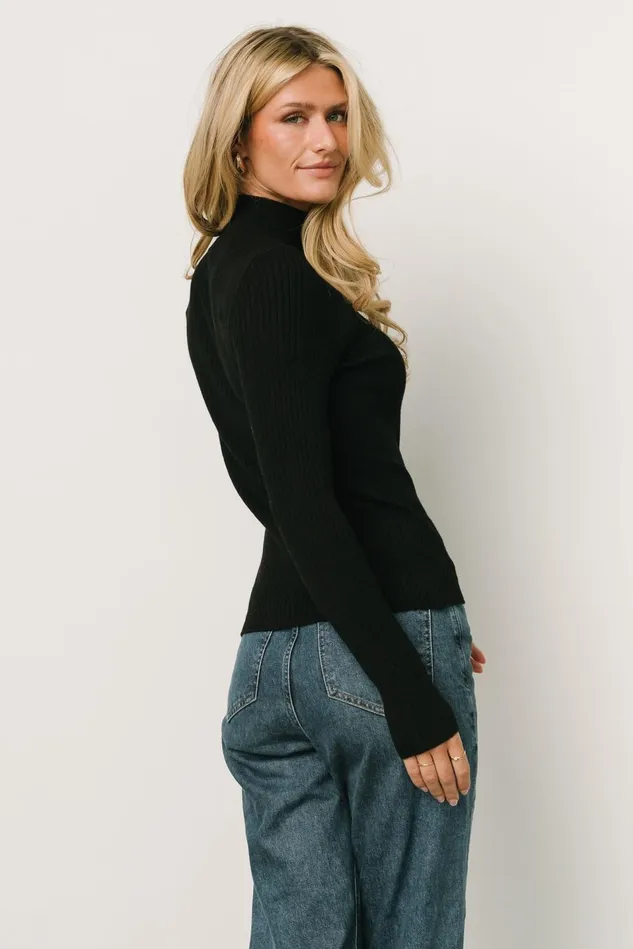 Baltic Born Blouses Shirts Women Jamie Cut Out Top Black