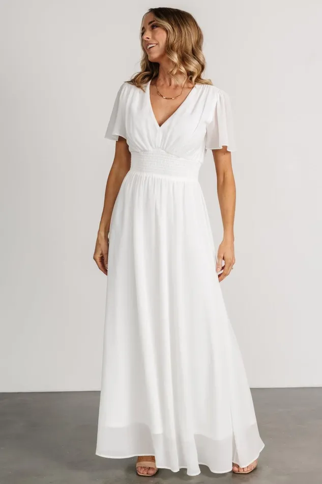 Baltic Born Bridal Women Birdie Maxi Dress White