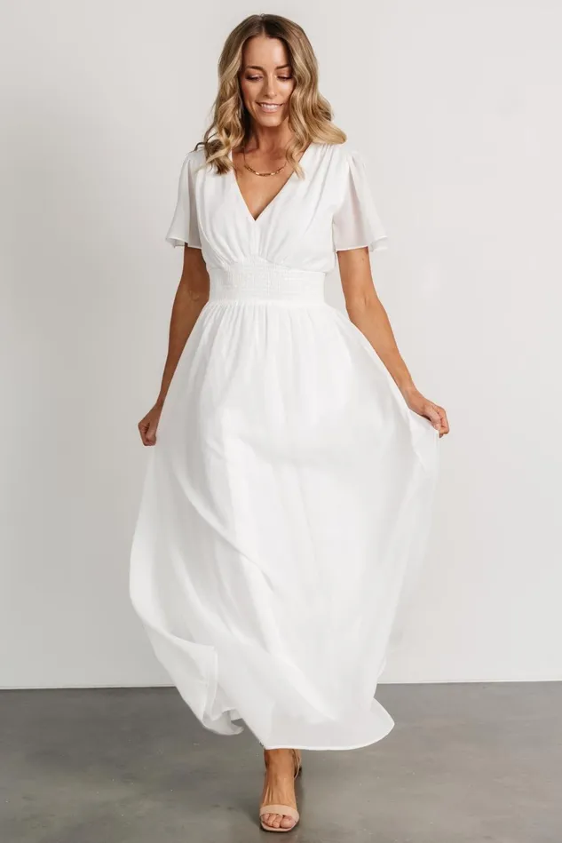 Baltic Born Bridal Women Birdie Maxi Dress White