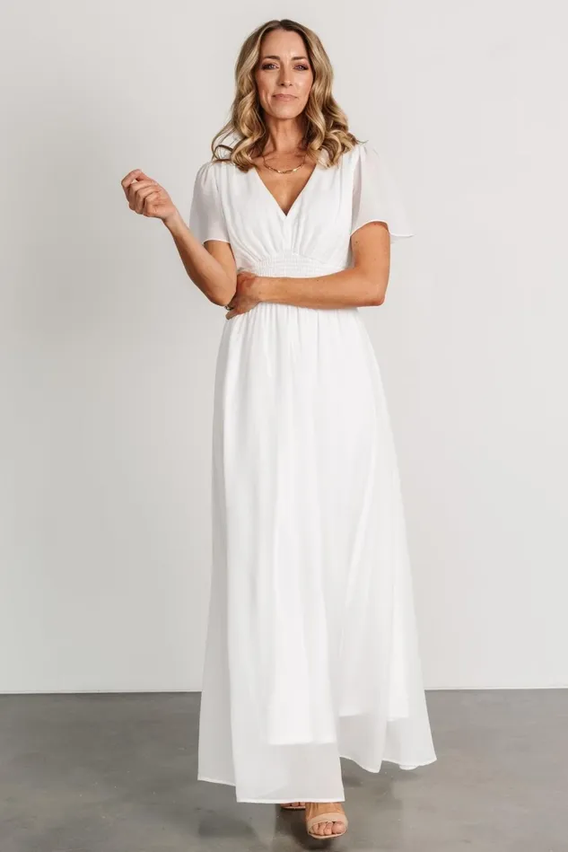 Baltic Born Bridal Women Birdie Maxi Dress White