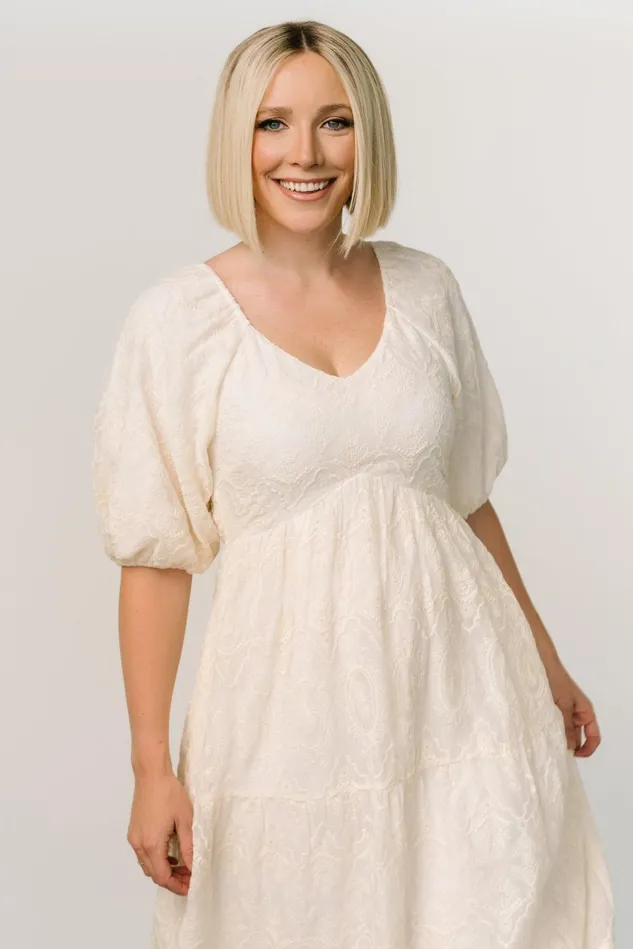 Baltic Born Bridal Women Rawlins Embroidered Dress Ivory