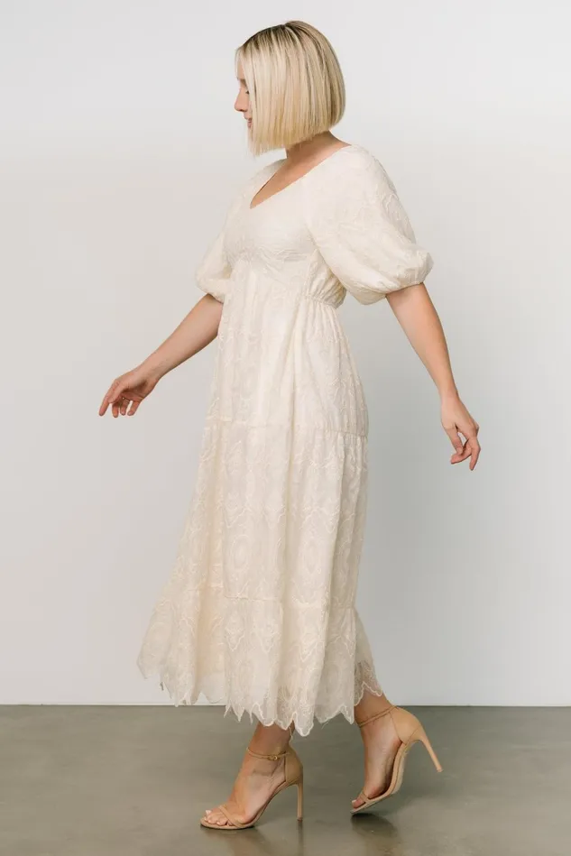 Baltic Born Bridal Women Rawlins Embroidered Dress Ivory