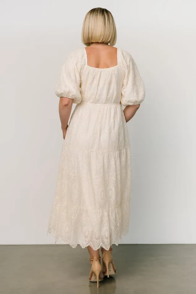 Baltic Born Bridal Women Rawlins Embroidered Dress Ivory